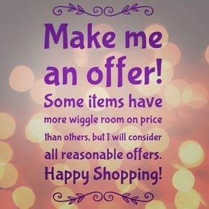 Reasonable offers welcome!